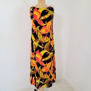 Vintage 1970's Aloha Hawaiian Originals Maxi Dress